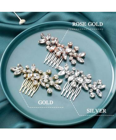 Unicra Silver Opal Crystal Wedding Hair Comb - Bridal Headpiece for Women & Girls - Buy Online on GoSupps.com