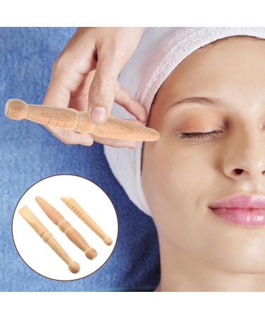 Lurrose 3-Set Wooden Acupuncture Rods & Massage Tools for Deep Tissue & Thai Massage | Premium Handheld Acupuncture Pen & Face Massager - Buy Online on GoSupps.com