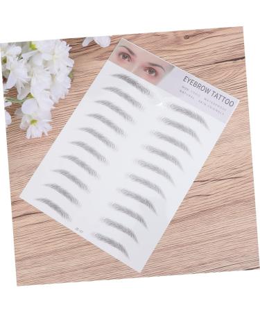  HONMEET 2Pcs Eyebrow Stickers 3d Eyebrow Stencils Makeup Eyebrow Grooming Shaping Eyebrow Stickers False Eyebrow Female Eyebrow Size Model - Buy Online on GoSupps.com
