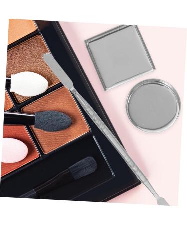  FRCOLOR 31 Pieces DIY Makeup Pans Round Square Iron Pans for Eyeshadow Blush Lipstick with Blending Spatula for Creative - Buy Online on GoSupps.com