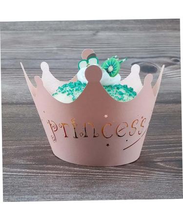 MAGICLULU Cupcake Wrapper 24pcs Pink Paper Cups Lace Crown Cupcake Wrapper Lace - Buy Online on GoSupps.com