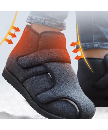 Diabetic Arthritis Shoes for Women and Men - Breathable Lightweight Non Slip Walking Shoes for Swollen Feet and Edema - Grey, Size 12 - Buy Online on GoSupps.com