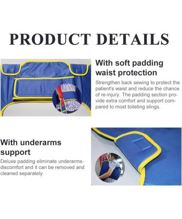 Divided Leg Sling for Elderly Disabled Patient Hoist Sling Stair Transfer Belt Patient Lift Sling Standing Walking Sling Patient Assisted Walking Harness Rehabilitation Aid Gait Blue L (Blue L) - Buy Online on GoSupps.com