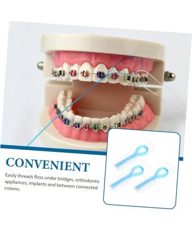 MUCKLILY 150pcs Floss Threaders for Braces and Floss Threader Kit Home Oral Care Easy to Carry - Buy Online on GoSupps.com