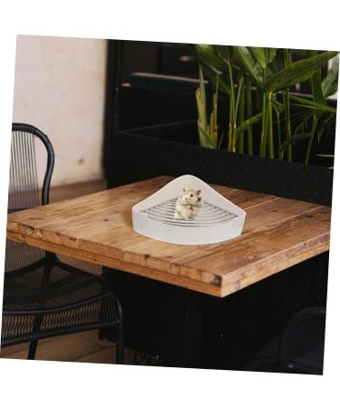 GRIRIW Small Pet Ceramic Toilet Hamster Toilet Bunny Toilet Rabbit Training Potty Bunny Litter Pan Rabbit Litter Pan Indoor Bunny Potty Tray Rabbit Toilet Dog Toilet Indoor Pet Potty 24x18.5cm White - Buy Online on GoSupps.com