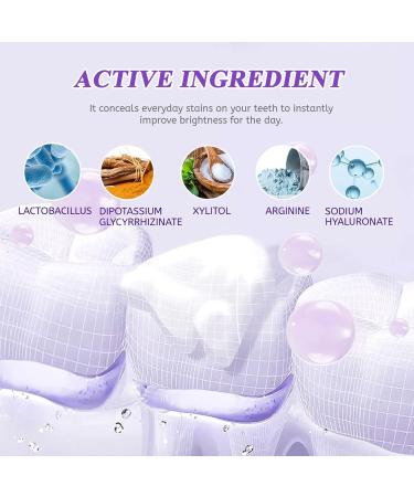 Buy IJHYGD 2 PCS His Smile Lila Toothpaste | Purple Teeth Whitening & Color Corrector Serum for White Teeth - Buy Online on GoSupps.com