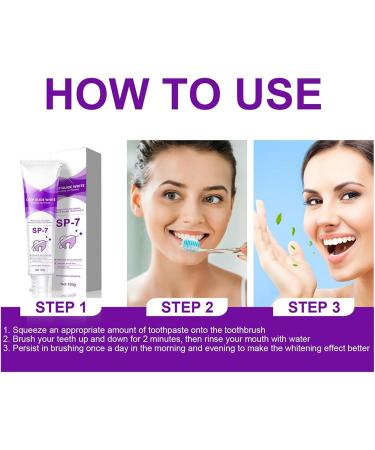 Sp-7 Toothpaste Sp-7 Whitening and Stain Removal Toothpaste Sp-7 Color Correcting Toothpaste Sp-7 Whitening Toothpaste with Probiotics Reduces Stains and Plaque - Buy Online on GoSupps.com