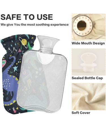 Dinosaur Hot Water Bottle with Cover - 1L BPA Free - Pain Relief & Hot/Cold Therapy - Buy Online on GoSupps.com