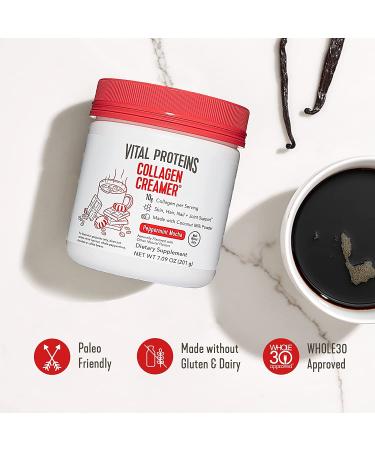 Vital Proteins Collagen Creamer Peppermint Mocha - 7.09 oz (201 g) | Keto & Dairy-Free Coffee Creamer - Buy Online on GoSupps.com