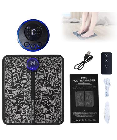 EMS foot massage device: Electrically foot massage device Foldable intelligent massage mat with 8 modes & 19 adjustable frequencies USB portable foot massage for blood circulation muscle pain - Buy Online on GoSupps.com