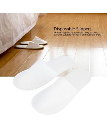Buy 50 Pairs of Disposable Hotel Slippers - Universal Size Non-Slip Travel Shoes for Men & Women - Thick Fabric Portable Spa Solutions - Buy Online on GoSupps.com