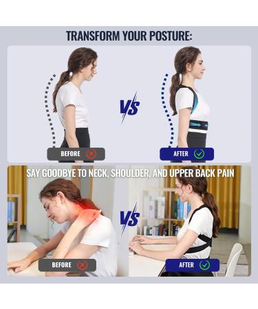 Posture Corrector for Women - Breathable & Adjustable Shoulder Belt for Neck Shoulder & Back Pain Relief - Buy Online on GoSupps.com