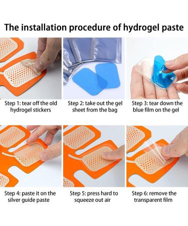 Houdao 60 Pieces EMS Gel Pads - Multi-Functional Hydrogel Replacement Sheets for ABS Trainers & Electrical Muscle Stimulation Devices - Buy Online on GoSupps.com