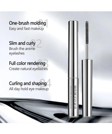 Waterproof Mascara Intense Black Volume Mascara 3D Look Iron Wand Mascara Steel Tube Eyelash Primer Iron Eye Mascara Long Lasting Waterproof Curling Mascara (1PC 10ml) - Buy Online on GoSupps.com