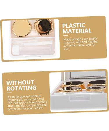Ultechnovo Mirror Color Glasses Box & Cleaning Kit - Practical Contact Lens Container Set for Cosmetics - International Shipping Available - Buy Online on GoSupps.com