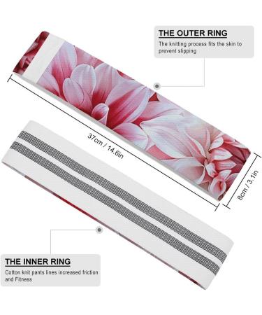 Vibrant Flowers Resistance Bands | Elastic Leg Bands for Fitness & Exercise - Premium Fabric Workout Gear - Buy Online on GoSupps.com