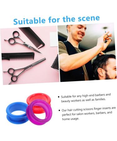 MipCase 12-Piece Colorful Finger Polling Accessories Set | Beauty & Hairdressing Scissors Rings & Inserts | Ideal for Pets & Hair Styling - Buy Online on GoSupps.com