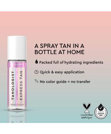 Tanologist Express Self Tan Water Light - Hydrating Sunless Tanning (6.76 Fl Oz) - Vegan & Cruelty-Free - Buy Online on GoSupps.com