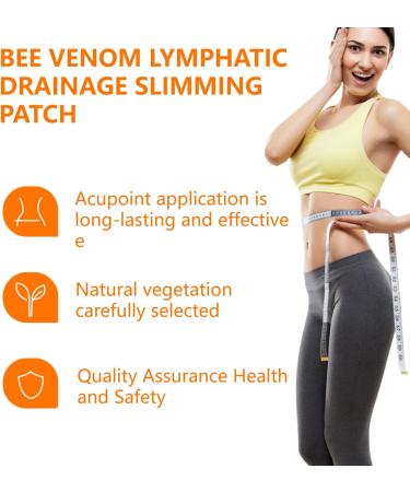 TUITUII Bee Venom Lymphatic Drainage Slimming Patch Slimming Fat Burner Lymphatic Drainage Slimming Patch Lymphatic Drainage Slimming Patches Slimming Patches Suitable for people of all - Buy Online on GoSupps.com
