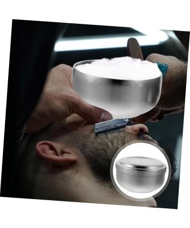Doitool Stainless Steel Shaving Bowl for Men - Rustproof Travel Shaving Set with Razor Holder & Soap - 11x11x6.5cm - Buy Online on GoSupps.com