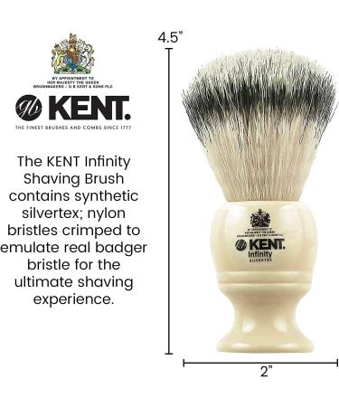 Buy Kent Infinity Synthetic Hair Shaving Brush - Premium Quality Brush for Effortless Shaving | International Shipping Available - Buy Online on GoSupps.com
