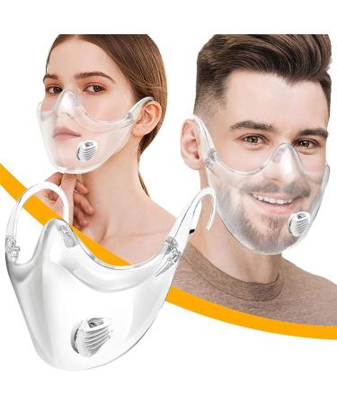 Chihuobang Transparent Facial Cover with Valve - Breathable Washable & Reusable Protection - Buy Online on GoSupps.com