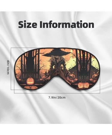 Halloween Horror Print Unisex Eye Mask | Soft Comfortable Light-Blocking Sleep Mask - Black - Buy Online on GoSupps.com