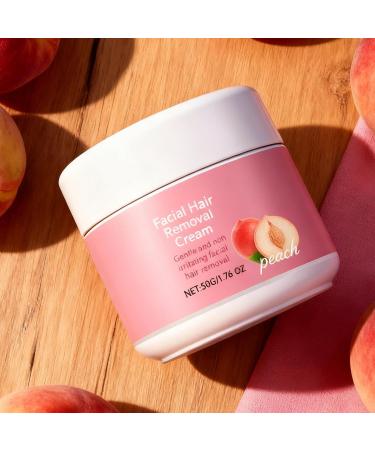  Generisch Facial hair removal cream 50g gentle moisturizing balm Non-sticky hair removal cream with fruit and plant extracts | For women and men. Underarms legs lips armpits - Buy Online on GoSupps.com