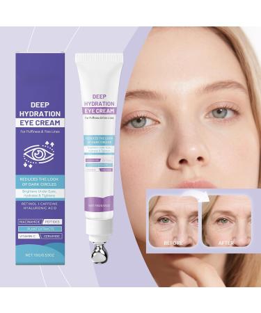  Rubu22a Eye Cream for Dark Circles & Puffiness - Revitalizing Formula with Retinol Hyaluronic Acid Caffeine Peptides & Herbal Extracts to Smooth Fine Lines 0.5 fl oz (15 ml) - Buy Online on GoSupps.com