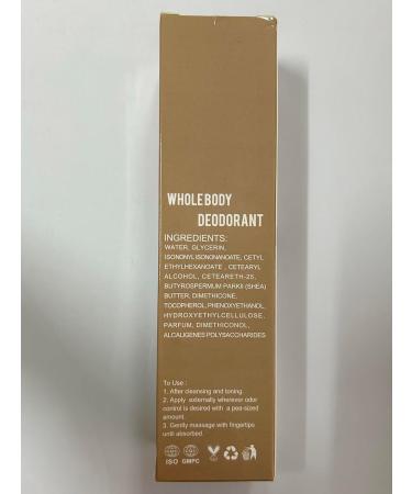 Mysense Whole Body Deodorant Invisible Cream Tube For Body Odor Removing Skin Safe and 72 Hour Odor Control 3 Ounce (02 Coconut) - Buy Online on GoSupps.com