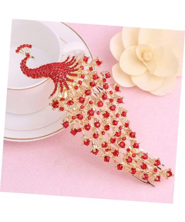 Angoily Wedding Hair Jewelry Peacock Crown Hair Comb Rhinestones Zinc Alloy Bride The Flowers Bridal Bridal Hair Jewelry - Buy Online on GoSupps.com