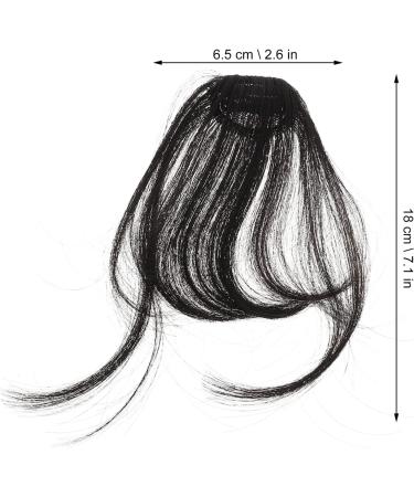 OSALADI Piece Bangs Hair Clip Extension Wispy Bangs Wig Fringe Clip in Bangs Black Hair Bang Wispy Fringe Bangs Flat Neat Air Bangs Fake Hair Bangs Clip in Fringe Elegant Xuchang Woman Natural Color - Buy Online on GoSupps.com