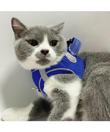 Joyal Dog Harness | Reflective Soft Padded & Breathable Air-Mesh for Cats & Puppies | XXXS Royal Blue (27-31cm) - Buy Online on GoSupps.com