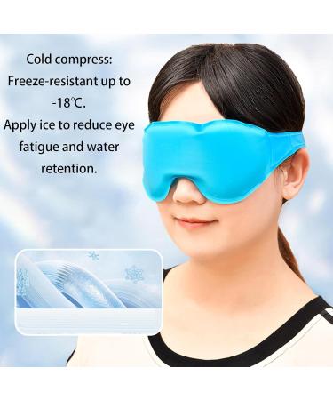 Fukamou Cooling Eye Masque Cooling Eye Reusable Masque | Perfect Fit Sleeping Tool for Business Trip Car Travel and Home - Buy Online on GoSupps.com