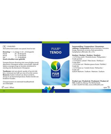 Puur Tendo Dropper Bottle 100 ml - Buy Online on GoSupps.com