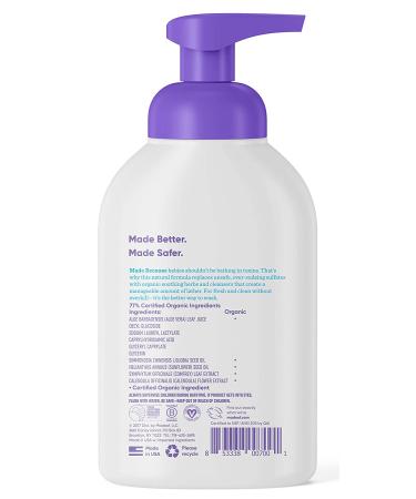 Organic Baby Shampoo and Body Wash with Calendula and Chamomile - 10oz, Fragrance-Free, Sulfate-Free, Paraben-Free - Gentle on Eczema and Cradle Cap - Lavender Infused - MADE OF - 1 Pack - Buy Online on GoSupps.com