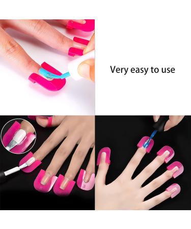 52 Pcs Nail Holder Template Plastic for DIY Manicure - Nail Painting Stencil Set - Buy Online on GoSupps.com