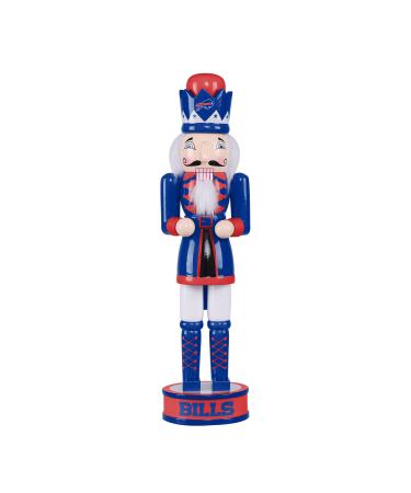 FOCO NFL Team Logo Collectible Holiday 14" Nutcracker Buffalo Bills One Size Team Color