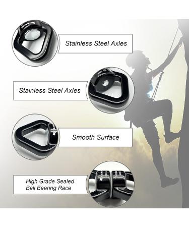 S.E.PEAK 30kN Swing Swivel CE Certified Safe Hook | 360 Rotational Device for Tree Swing, Rock Climbing, Hammock - All Black - Buy Online on GoSupps.com