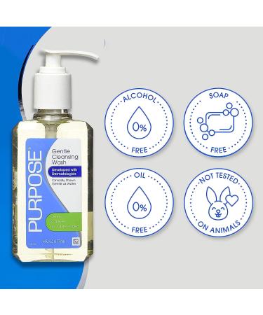 Pack of 6 Purpose Gentle Cleansing Wash 6 oz - Dermatologist Recommended - Buy Online on GoSupps.com