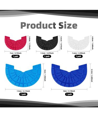 5 Pairs Sole Protector for Sneakers - Self-Adhesive Non-Slip Heel Repair Plates | Durable Shoe Grips for Men & Women - Buy Online on GoSupps.com
