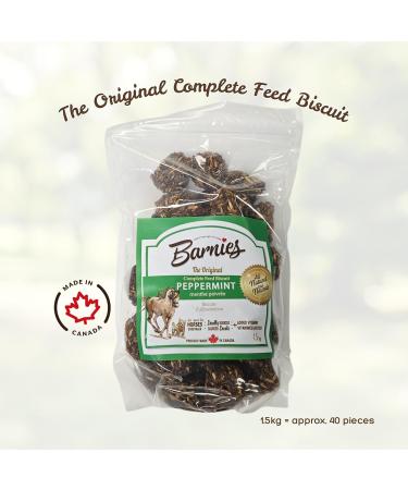 Barnie s All-Natural Horse Treats Vitamin-Enhanced Locally Sourced Canadian-Made Biscuits for Horses | 4 Flavours (Classic Apple Watermelon Peppermint) (1.5kg Peppermint) - Buy Online on GoSupps.com