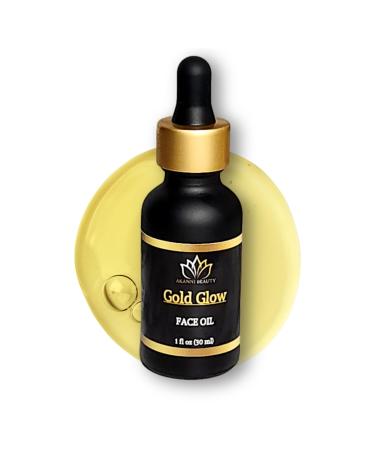 AKANNI BEAUTY Gold Glow-Revitalizing Anti-Aging Face Oil for Mature Dry Skin with Vitamin C