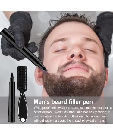 Beard Pen Waterproof Beard Filler | Beard Coloring for Men Beard Mascara for Beard and Eyebrows Beard Makeup - Buy Online on GoSupps.com