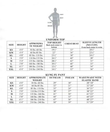 Jonie Uniforms Kung Fu Pants 7oz 100% Cotton Twill Adult XLarge (47 Outseam, 48 Waist) - Premium Quality Martial Arts Apparel - Buy Online on GoSupps.com