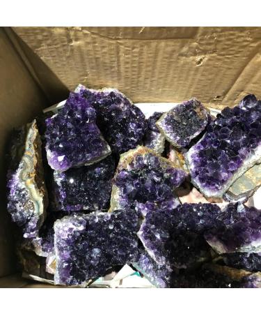 Natural Crystal Rough Natural Crystal Rough Natural Amethyst Quartz Purple Crystal Cluster Stones Specimen Home Decoration Crafts Decoration Ornament (Size : 100-150g) (Size : 180-220g) - Buy Online on GoSupps.com