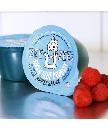 Zee Zees Rock'n Blue Raspberry Applesauce Cups - 4 oz Cups (24 Pack) - Buy Online on GoSupps.com