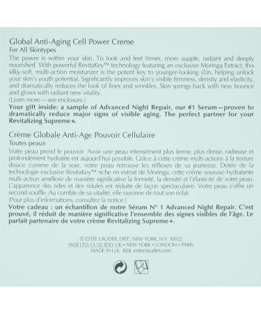Estee Lauder Revitalizing Supreme Global Anti-Aging Cell Power Creme - 1.7 Fl Oz (Pack of 1) - Buy Online on GoSupps.com