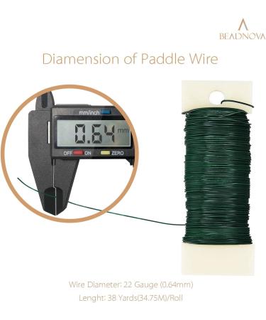 BEADNOVA Floral Wire Paddle Wire 22 Gauge - 38 Yards for Wreath Making and Floral Arrangements - Buy Online on GoSupps.com