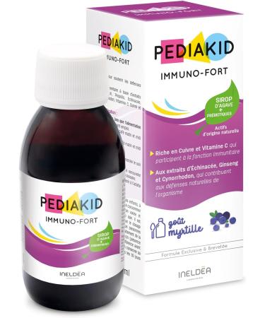 PEDIAKID - Maxi Natural Defenses Treatment - 1 Pediakid Immuno-Fort Syrup 250 ml + 1 Pediakid Probiotics 10 m + 1 Pediakid Vitamin D3 1000 IU - Supports Immunity & Bone Capital - Buy Online on GoSupps.com